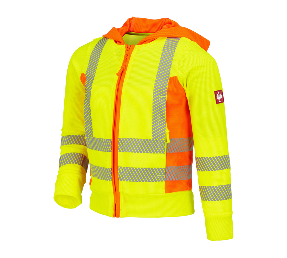 Primary image High-vis functio. hooded jacket e.s.motion2020, c. high-vis yellow/high-vis orange