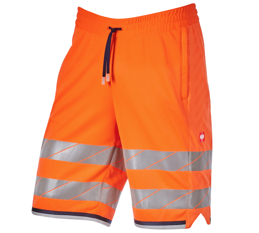 Primary image High-vis functional shorts e.s.ambition high-vis orange/navy