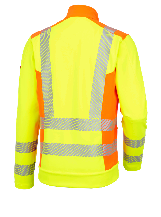 Secondary image High-vis softshell jacket softl. e.s.motion 2020 high-vis yellow/high-vis orange