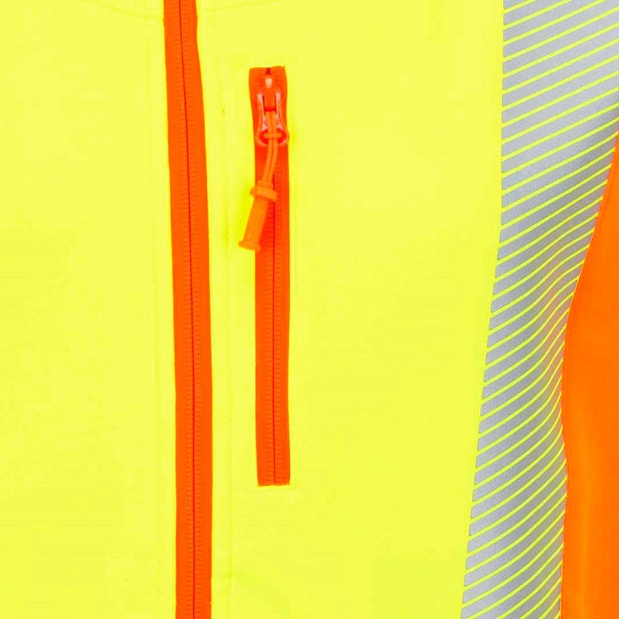 Detailed image High-vis softshell jacket softl. e.s.motion 2020 high-vis yellow/high-vis orange
