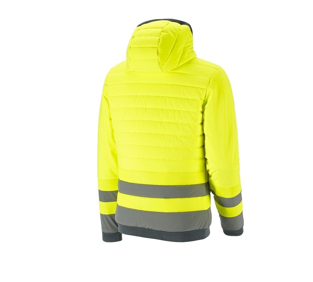 Secondary image High-vis reversible jacket e.s.motion ten high-vis yellow/granite