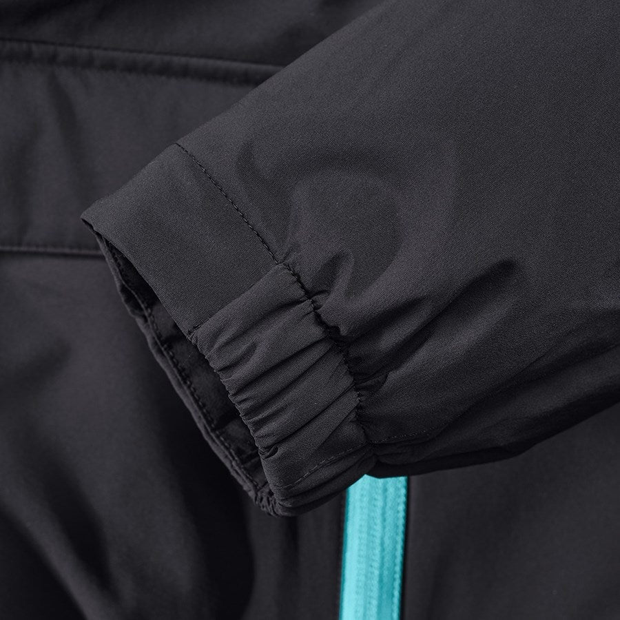 Detailed image Winter jacket e.s.trail black/lapisturquoise