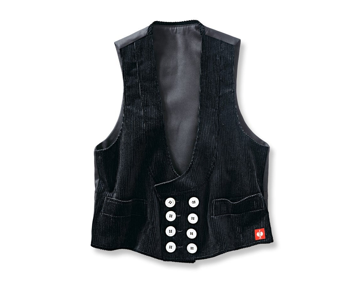 Primary image Craftsman's Waistcoat Wide Wale Cord black