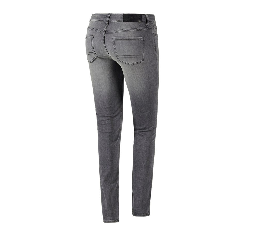 Secondary image e.s. 5-pocket stretch jeans, ladies' graphitewashed