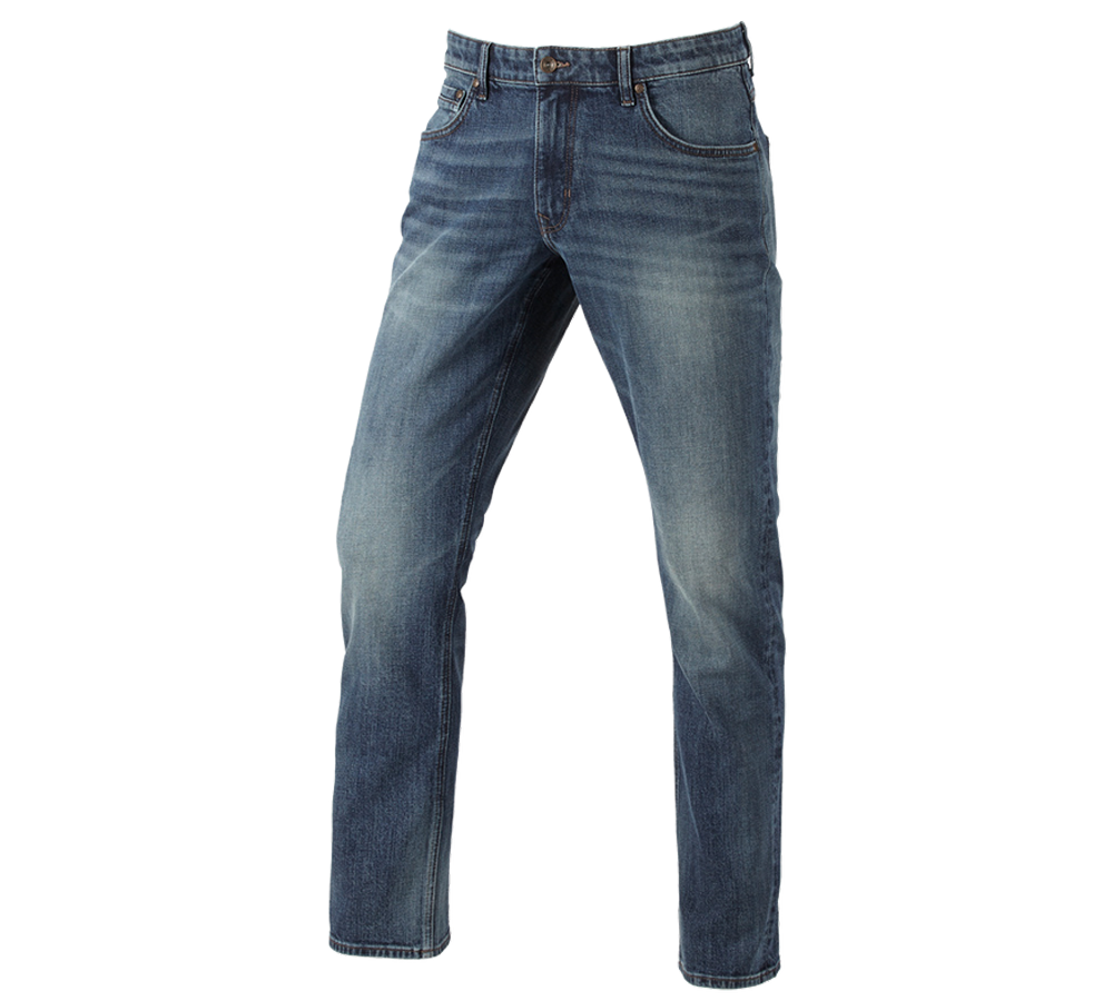 Primary image e.s. 5-pocket stretch jeans with ruler pocket mediumwashed