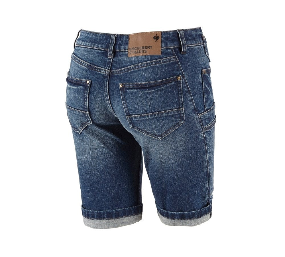 Secondary image e.s. 7-pocket jeans shorts, ladies' stonewashed