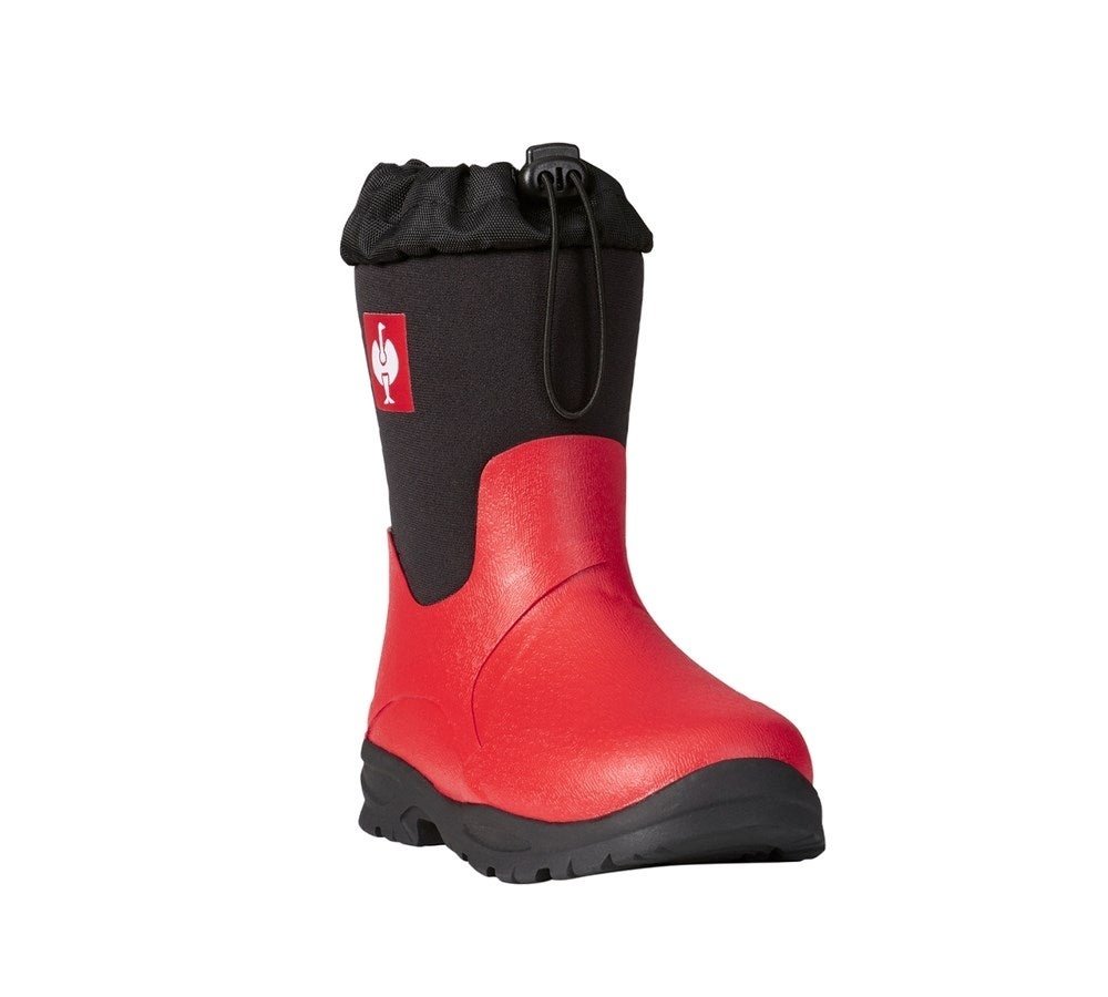 Secondary image e.s. Allround boots Fides high, children's fiery red/black