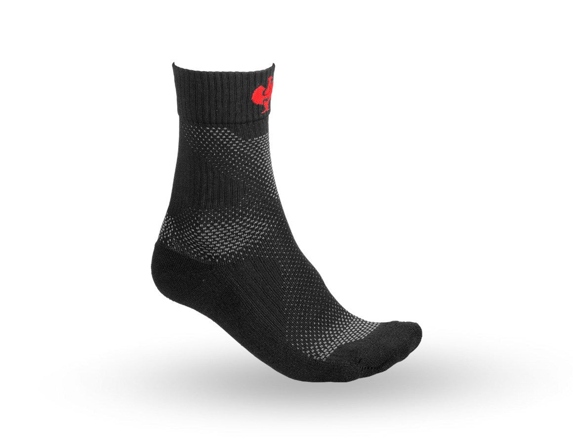 Primary image e.s. All-season socks function light/high black/straussred