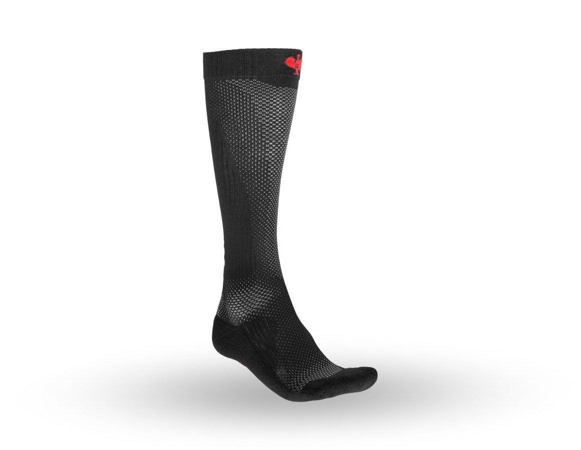Primary image e.s. All-season socks function light/x-high black/straussred