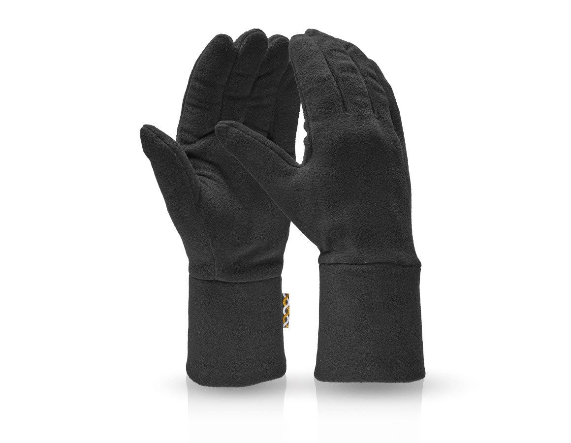 Primary image e.s. FIBERTWIN® microfleece gloves black