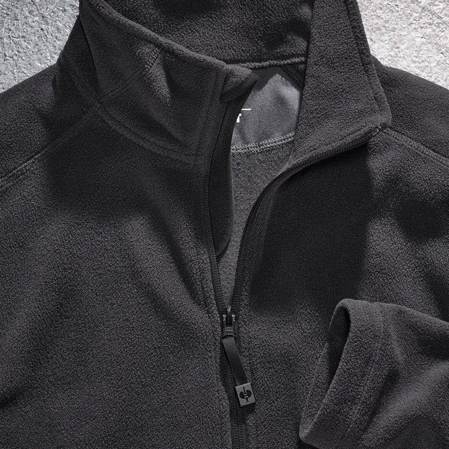 Detailed image e.s. Fleece jacket CI black