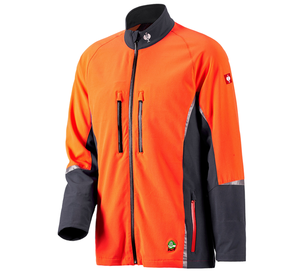 Primary image e.s. Forestry jacket, KWF grey/high-vis orange