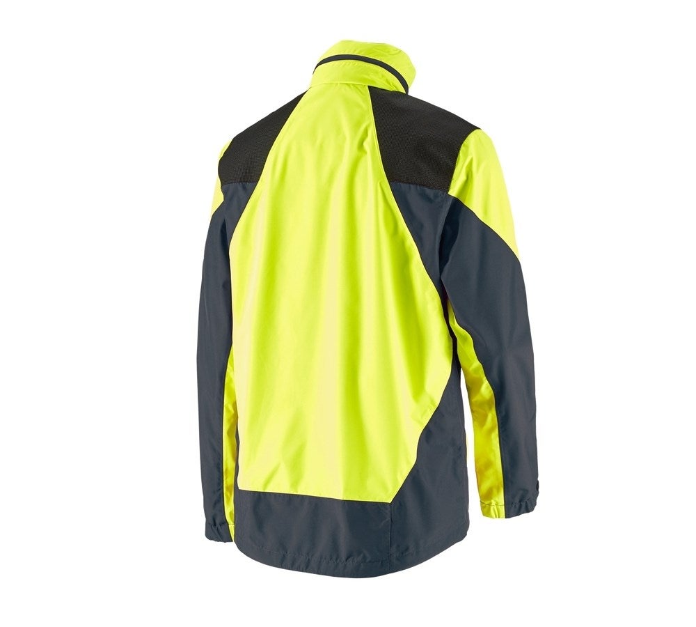 Secondary image e.s. Forestry rain jacket high-vis yellow/cosmosblue
