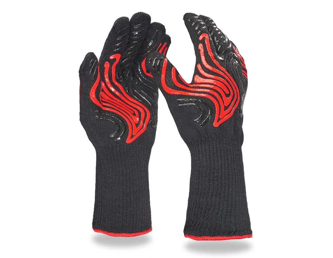 Primary image e.s. Heatproof gloves heat-expert black/red