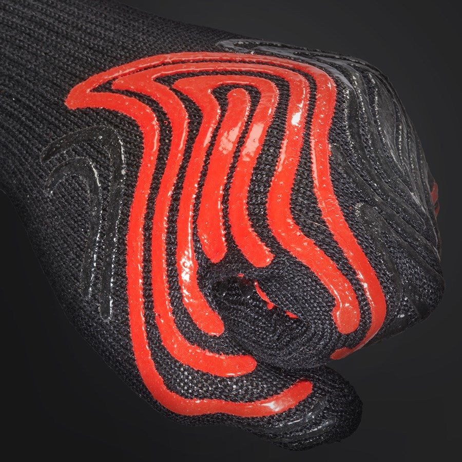 Detailed image e.s. Heatproof gloves heat-expert black/red