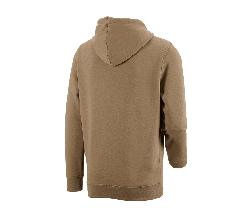 Secondary image e.s. Hoody sweatshirt poly cotton khaki