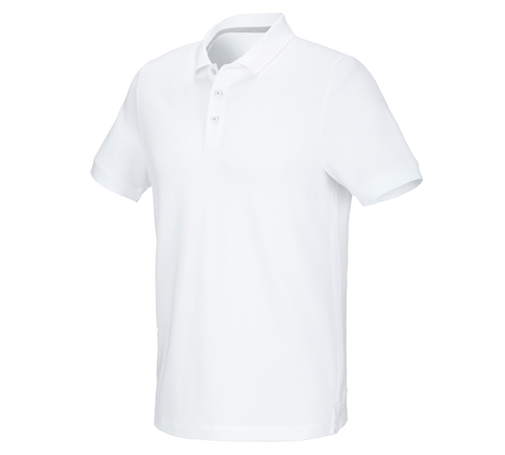 Primary image e.s. Pique-Polo cotton stretch white