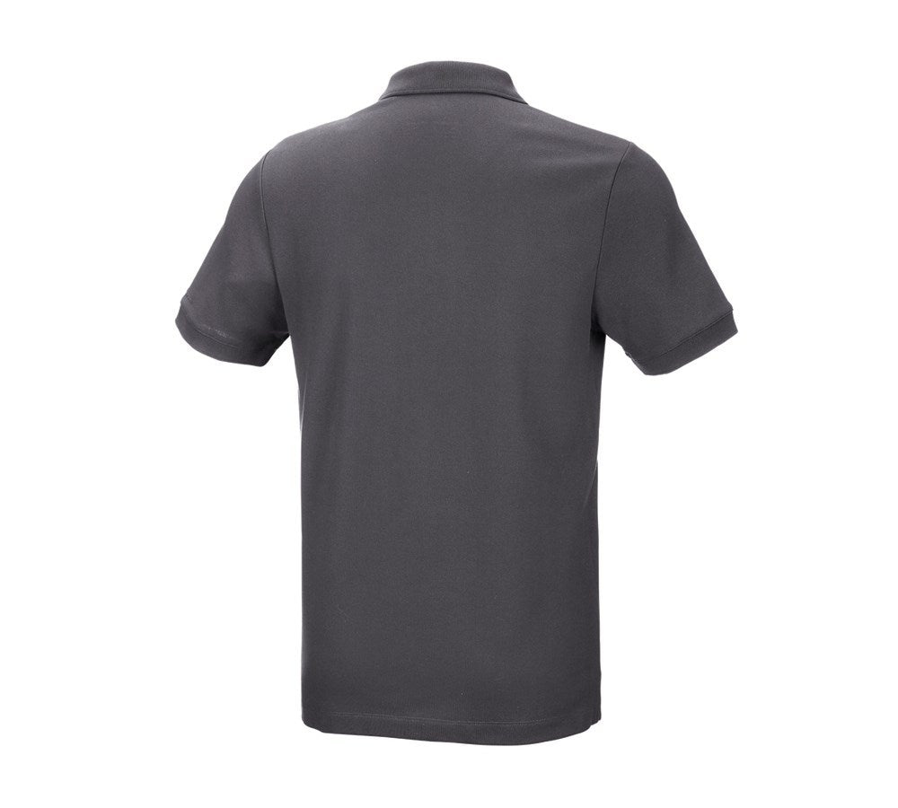 Secondary image e.s. Pique-Polo cotton stretch anthracite