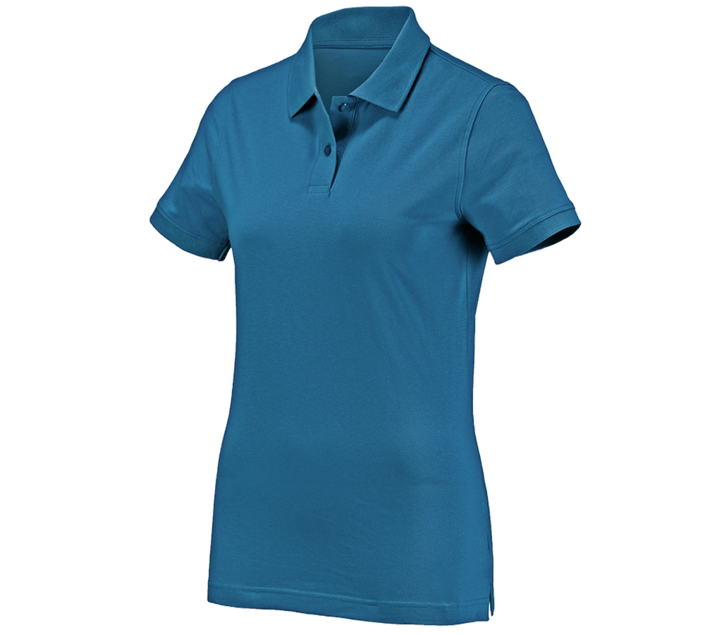 Primary image e.s. Polo shirt cotton, ladies' atoll