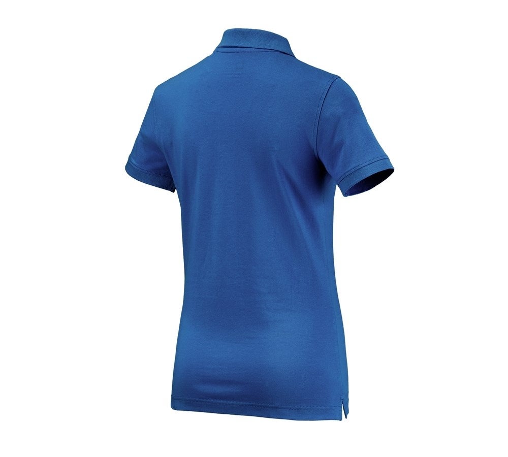 Secondary image e.s. Polo shirt cotton, ladies' gentianblue