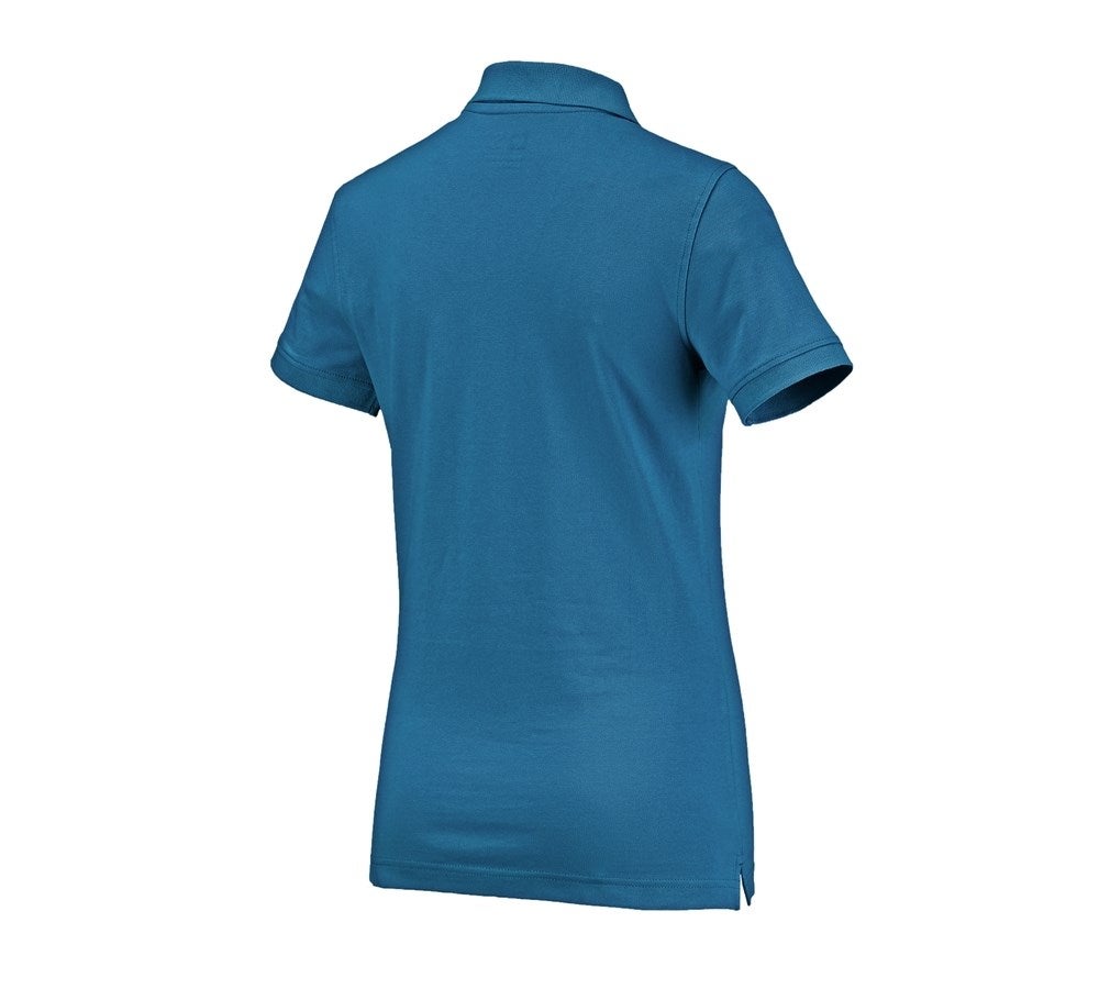 Secondary image e.s. Polo shirt cotton, ladies' atoll