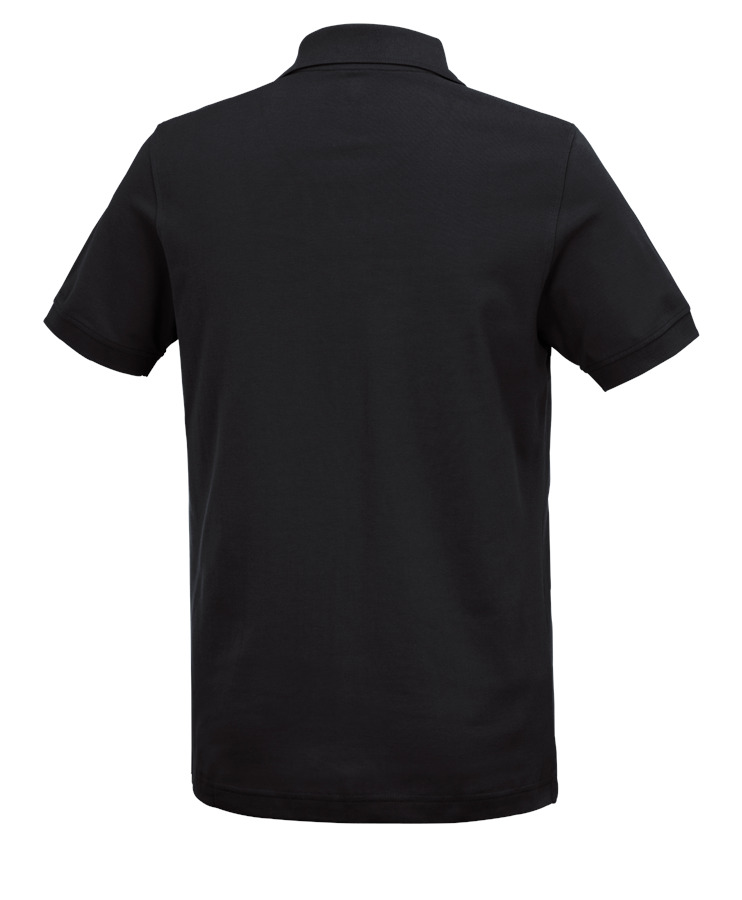 Secondary image e.s. Polo shirt cotton Deluxe black