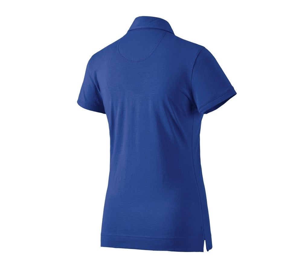 Secondary image e.s. Polo shirt cotton stretch, ladies' royal