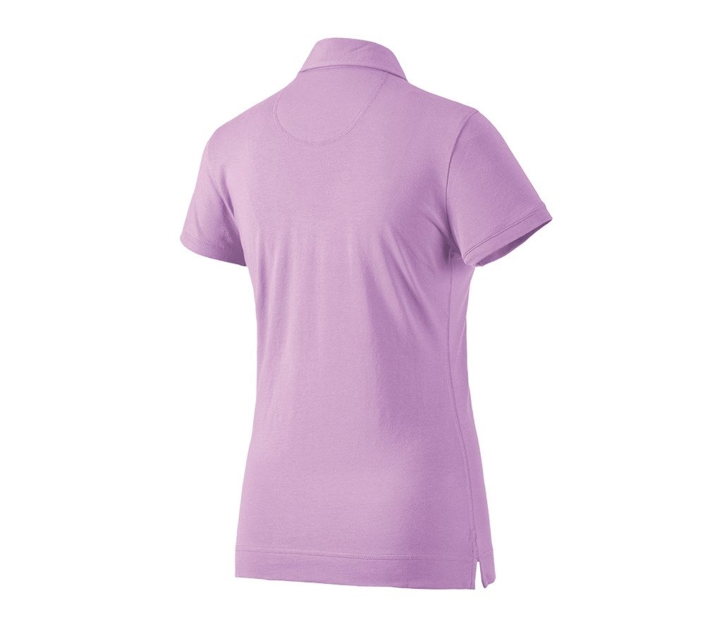 Secondary image e.s. Polo shirt cotton stretch, ladies' lavender