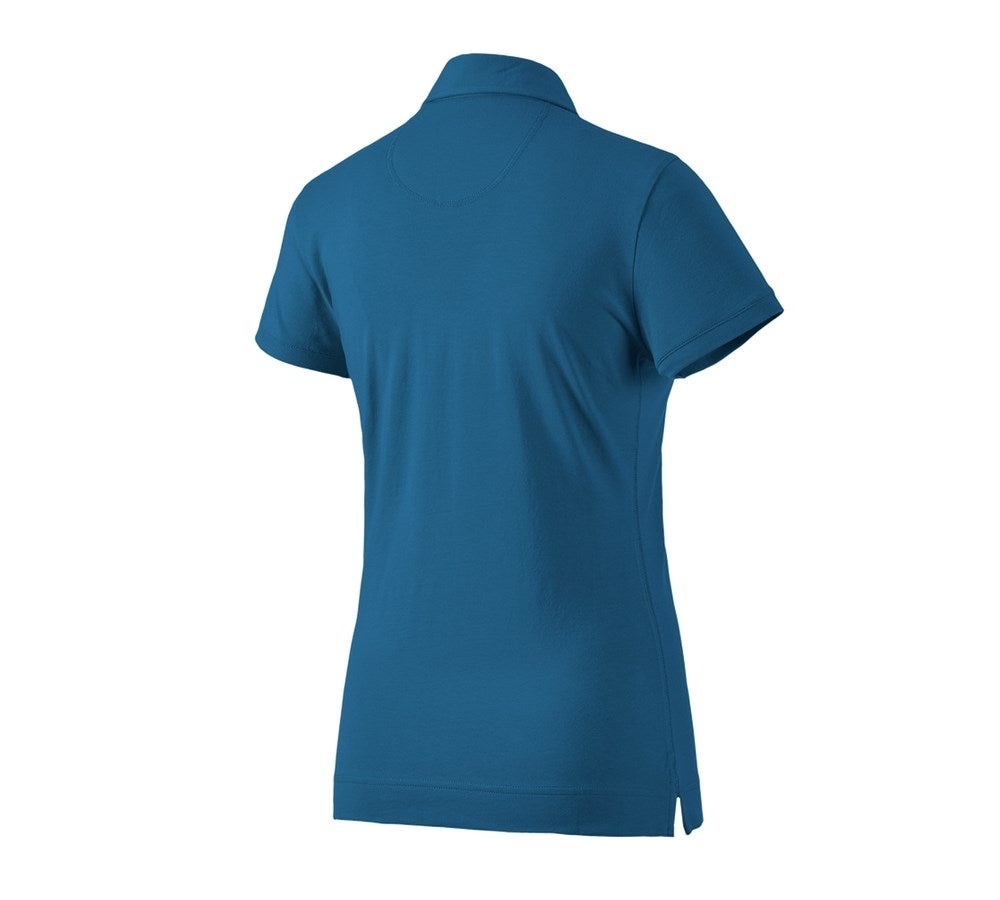 Secondary image e.s. Polo shirt cotton stretch, ladies' atoll