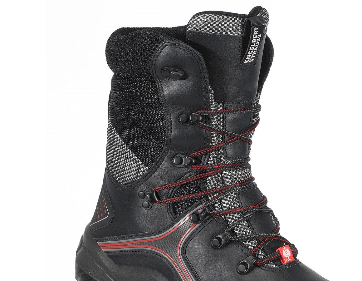 Detailed image e.s. S3 Safety boots Pollux black/red