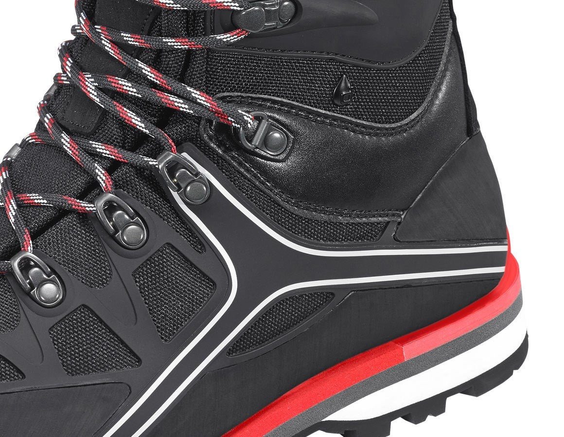 Detailed image e.s. S3 Safety boots Polyxo high black/red