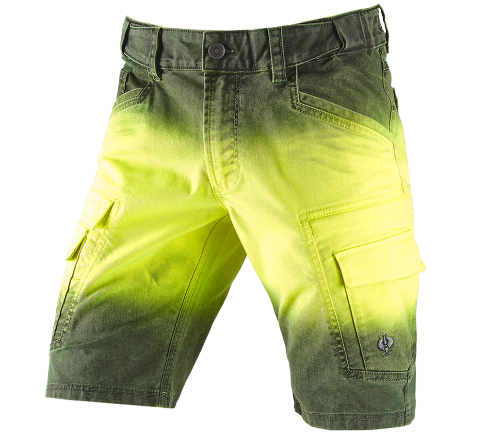 Primary image e.s. Shorts color sprayer high-vis yellow/black