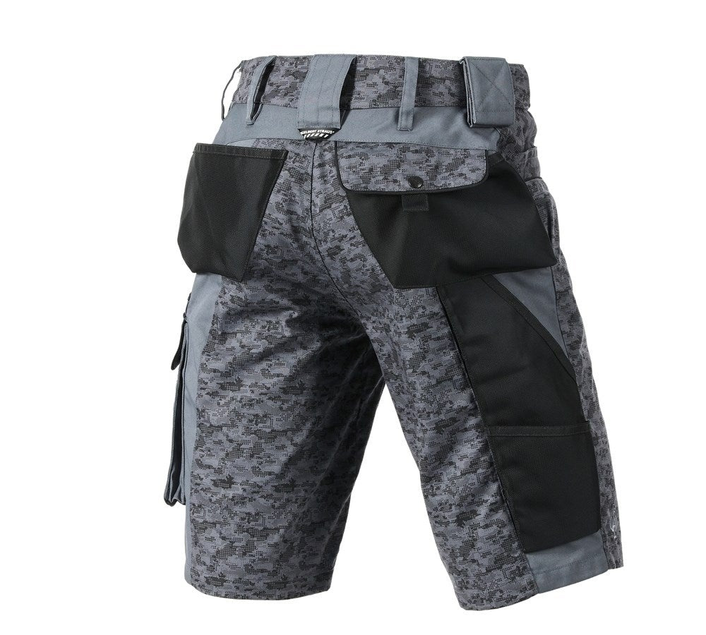 Secondary image e.s. Shorts Pixel grey/graphite/lime