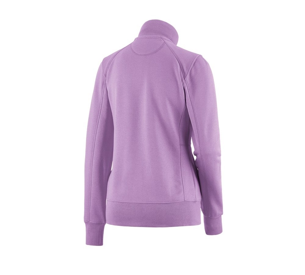 Secondary image e.s. Sweat jacket poly cotton, ladies' lavender