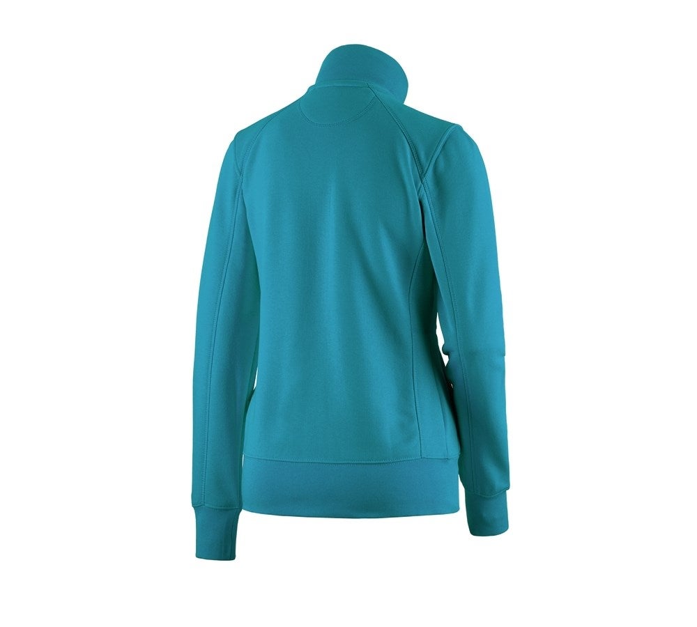 Secondary image e.s. Sweat jacket poly cotton, ladies' ocean