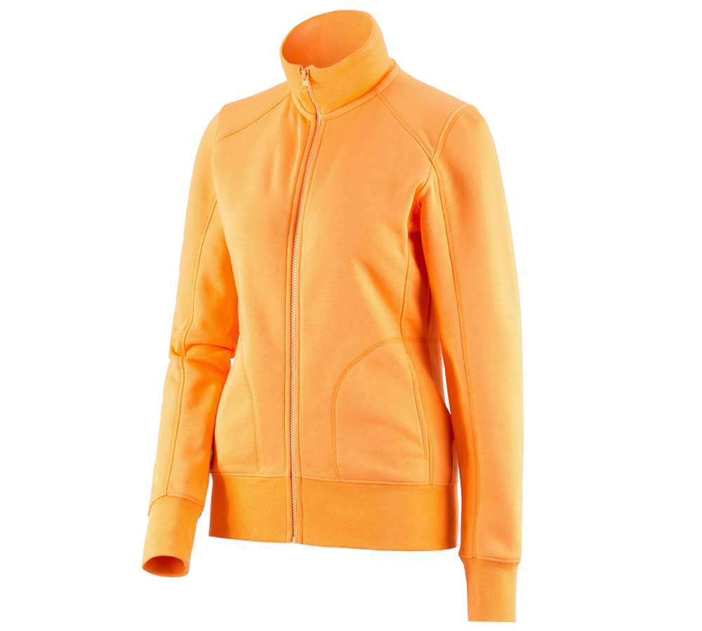 Primary image e.s. Sweat jacket poly cotton, ladies' lightorange