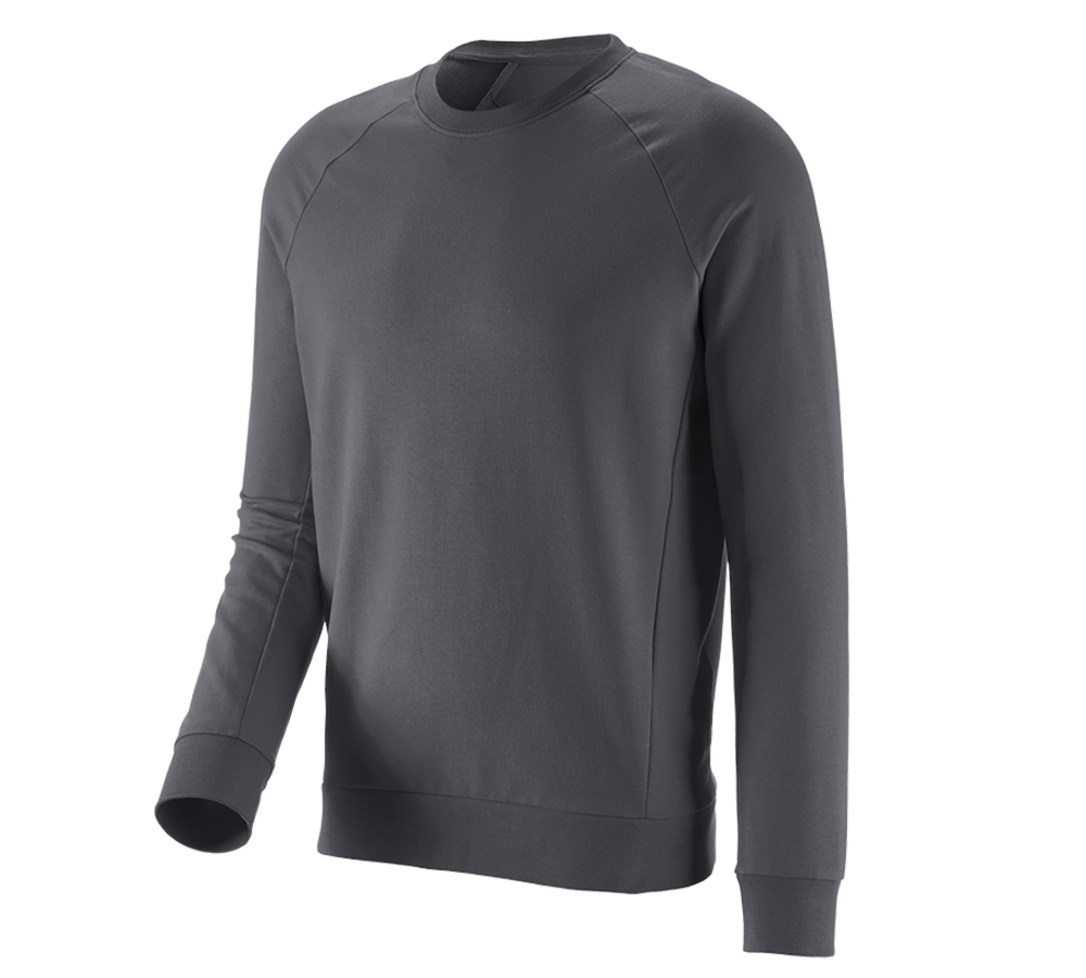 Primary image e.s. Sweatshirt cotton stretch anthracite