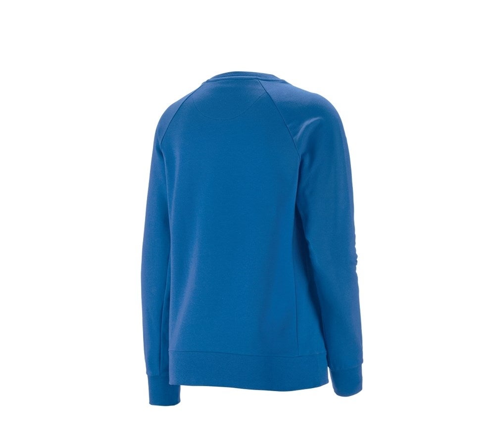 Secondary image e.s. Sweatshirt cotton stretch, ladies' gentianblue