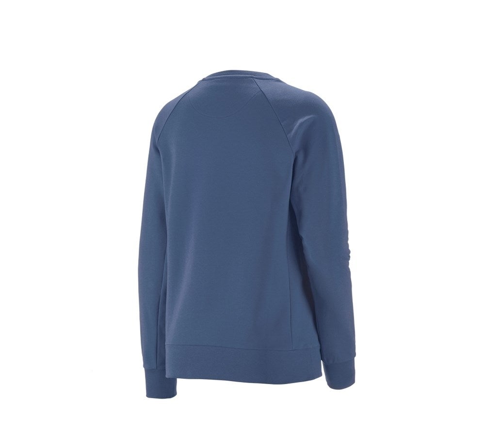 Secondary image e.s. Sweatshirt cotton stretch, ladies' cobalt