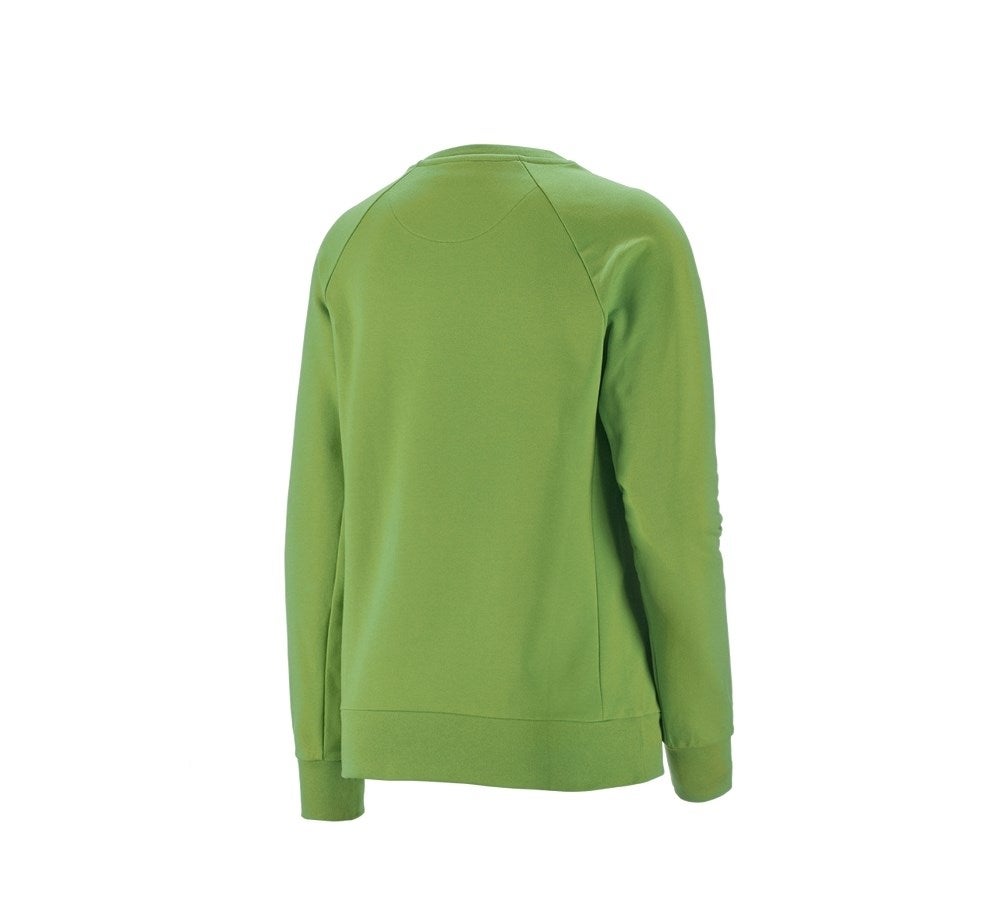 Secondary image e.s. Sweatshirt cotton stretch, ladies' seagreen