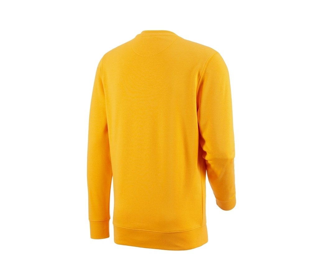 Secondary image e.s. Sweatshirt poly cotton yellow