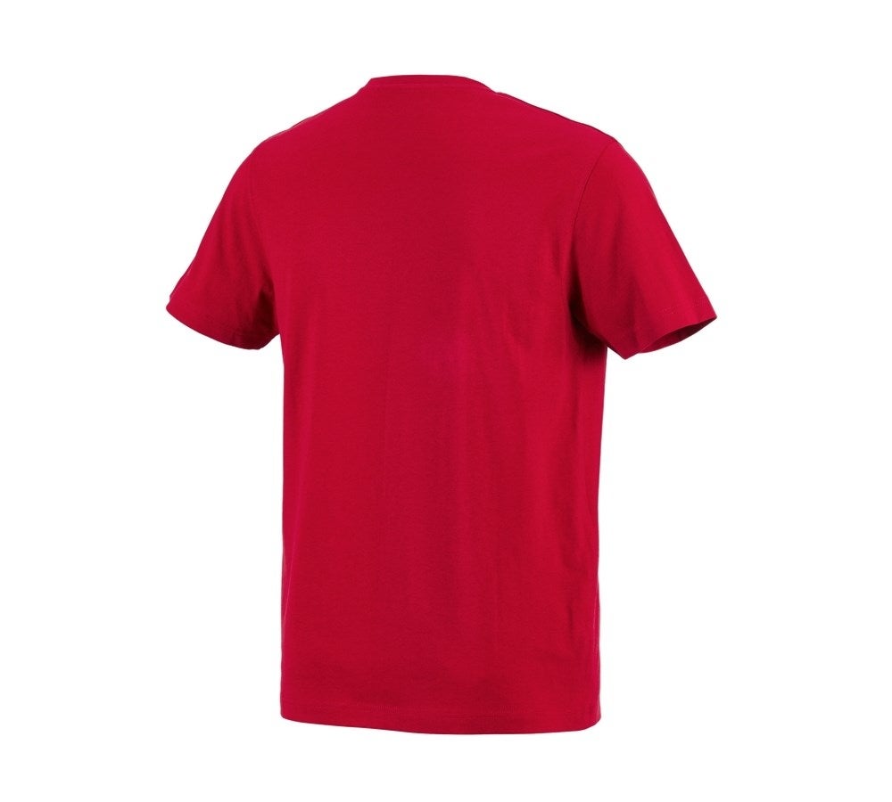 Secondary image e.s. T-shirt cotton fiery red