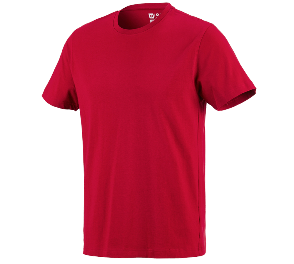 Primary image e.s. T-shirt cotton fiery red