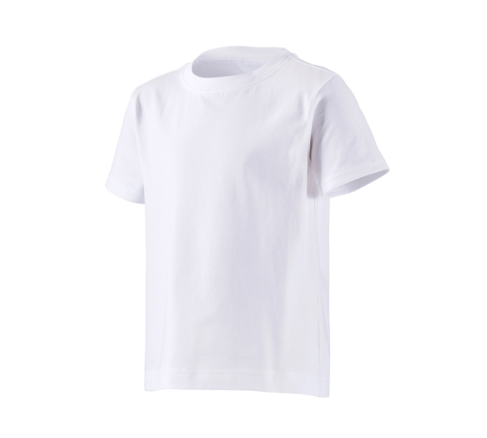 Primary image e.s. T-Shirt cotton stretch, children's white