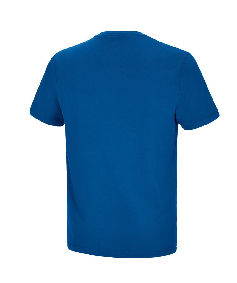 Secondary image e.s. T-shirt cotton stretch Pocket gentianblue