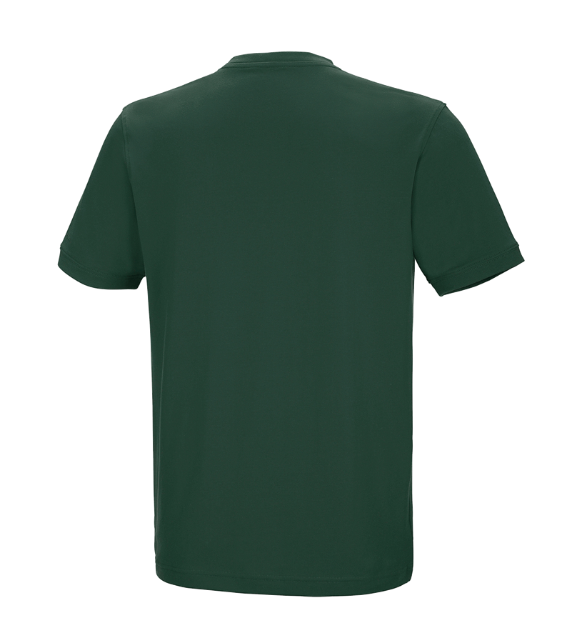 Secondary image e.s. T-shirt cotton stretch V-Neck green