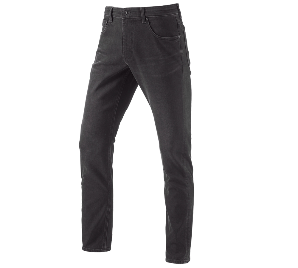 Primary image e.s. Winter 5-Pocket stretch jeans blackwashed