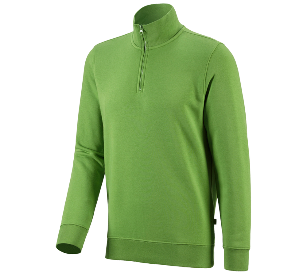 Primary image e.s. ZIP-sweatshirt poly cotton seagreen