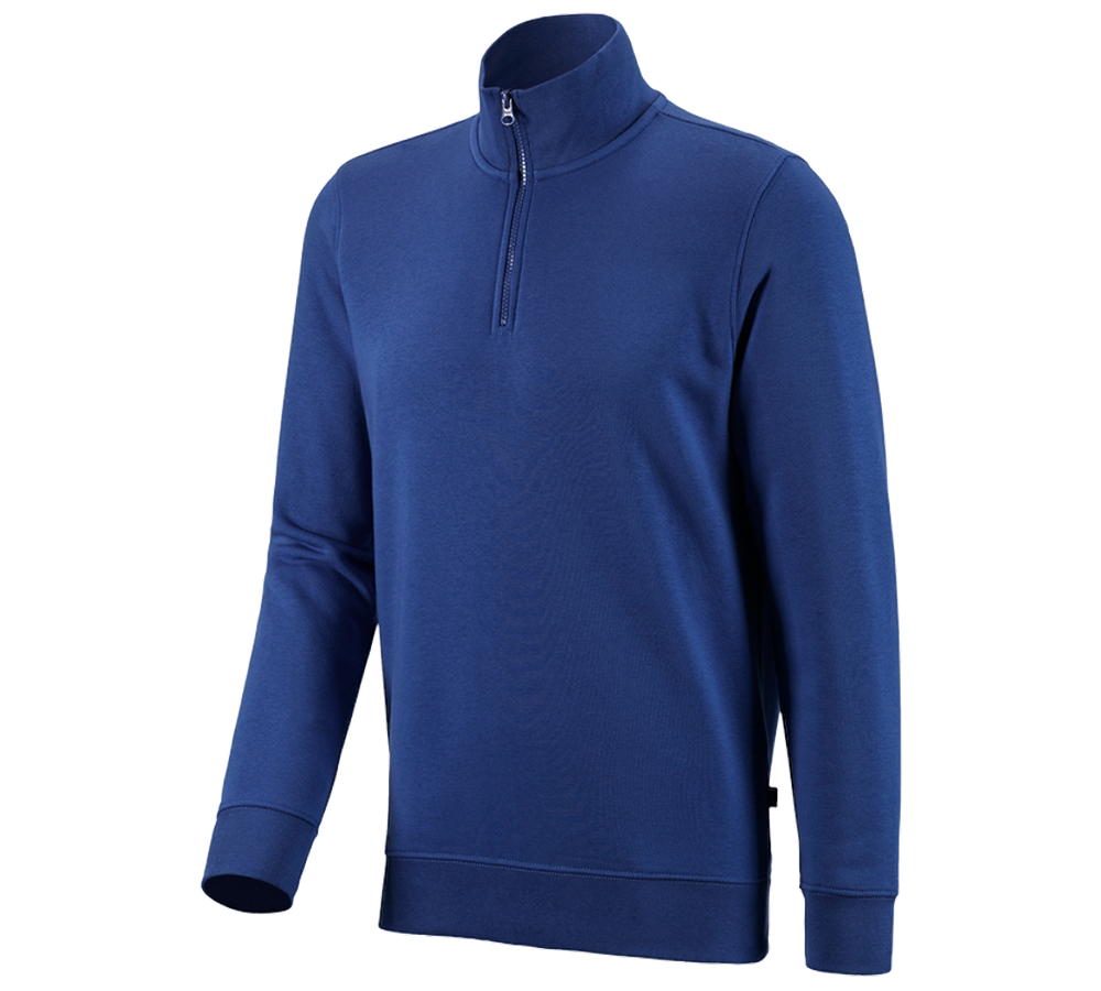 Primary image e.s. ZIP-sweatshirt poly cotton royal